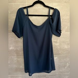 Off the shoulder shift dress